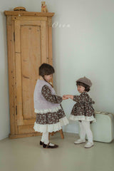 ［OREN］Selena flower padding rompers (1oz)