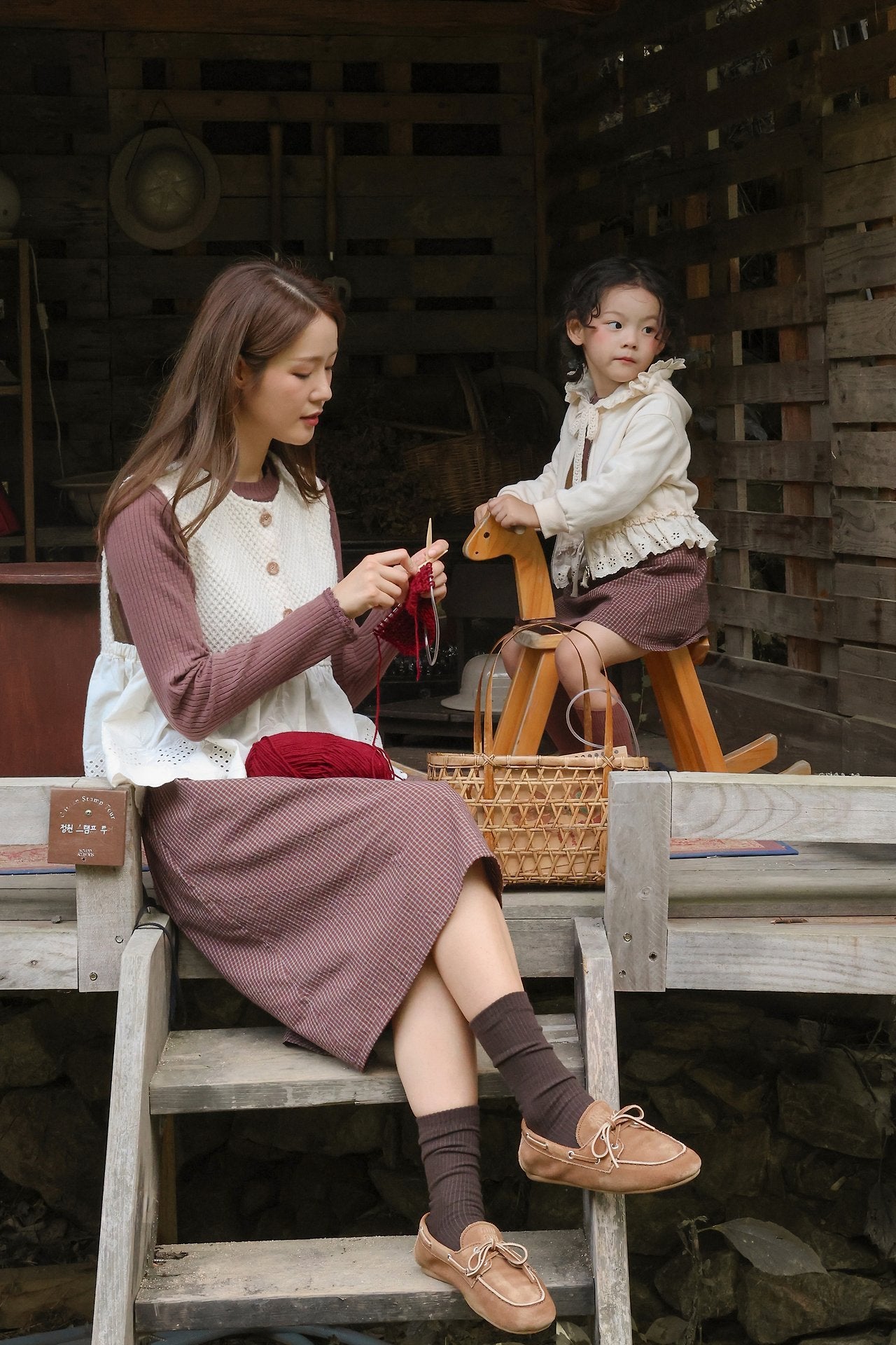 [FLO] Bella check skirt(adult)