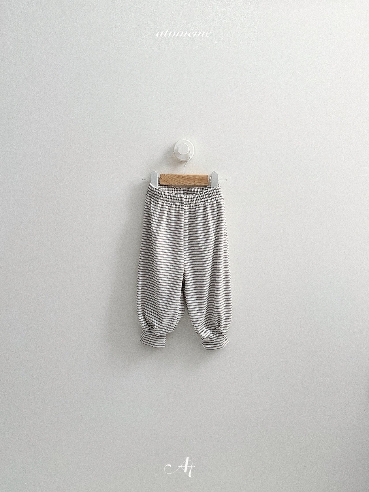 [atomeme] Caramel Stripe Pants