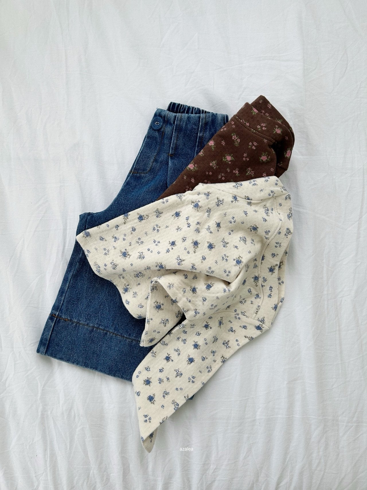 ［azalea］Floral boatneck tee (baby & kids)