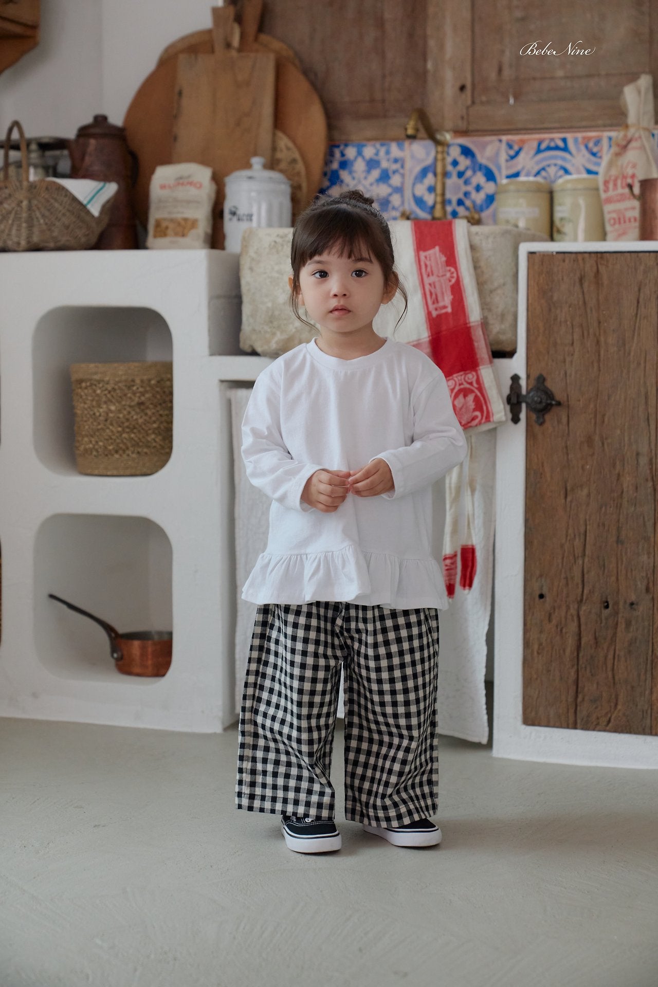 ［bebenine］Basic Ruffle Tee