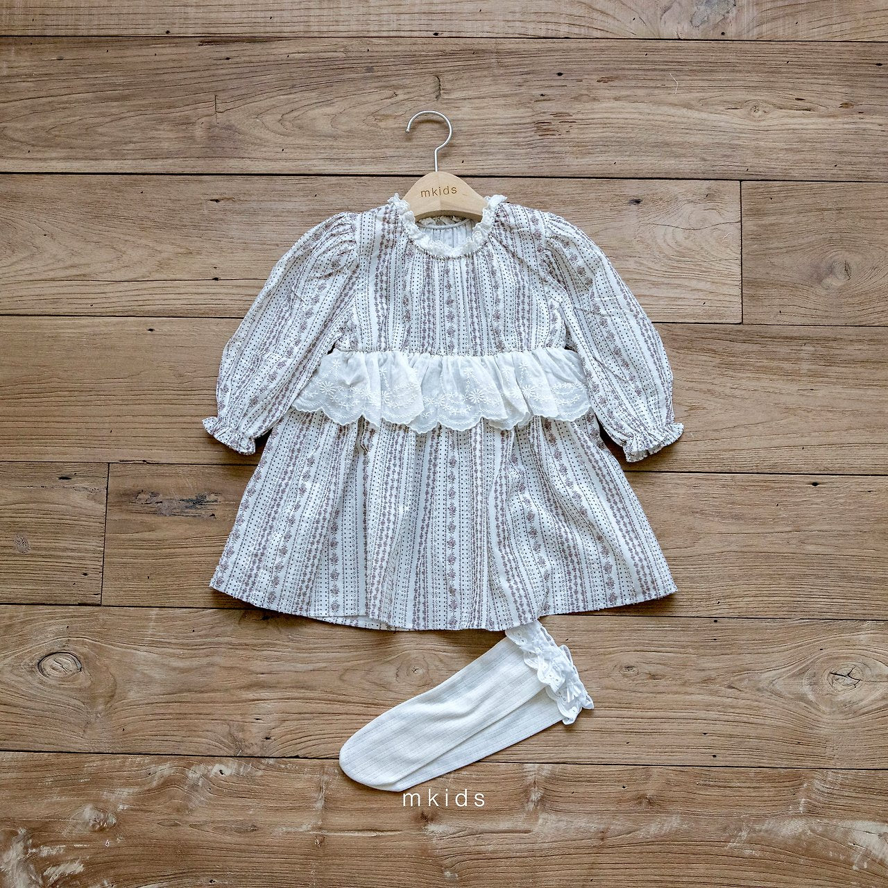 ［mkids］Flour lace socks