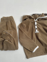 [atomeme] Caramel Stripe Pants