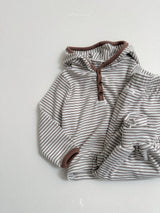 [atomeme] Caramel Stripe Pants