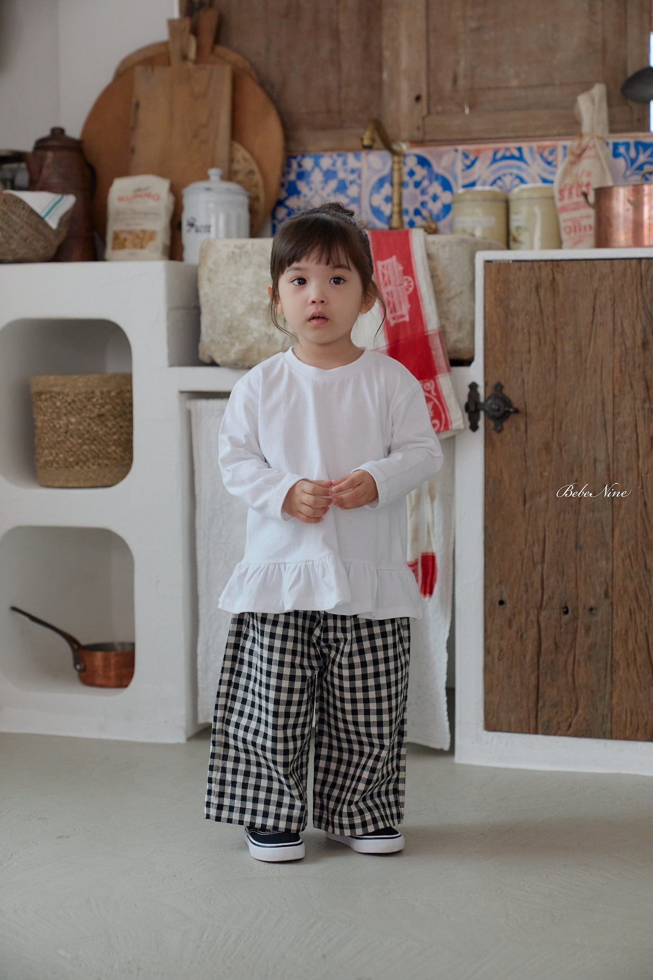 ［bebenine］Basic Ruffle Tee