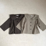 ［mimi market］Rona check sailor coat
