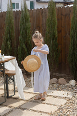 ［perrobebe］Ina check jumpsuit (blue)