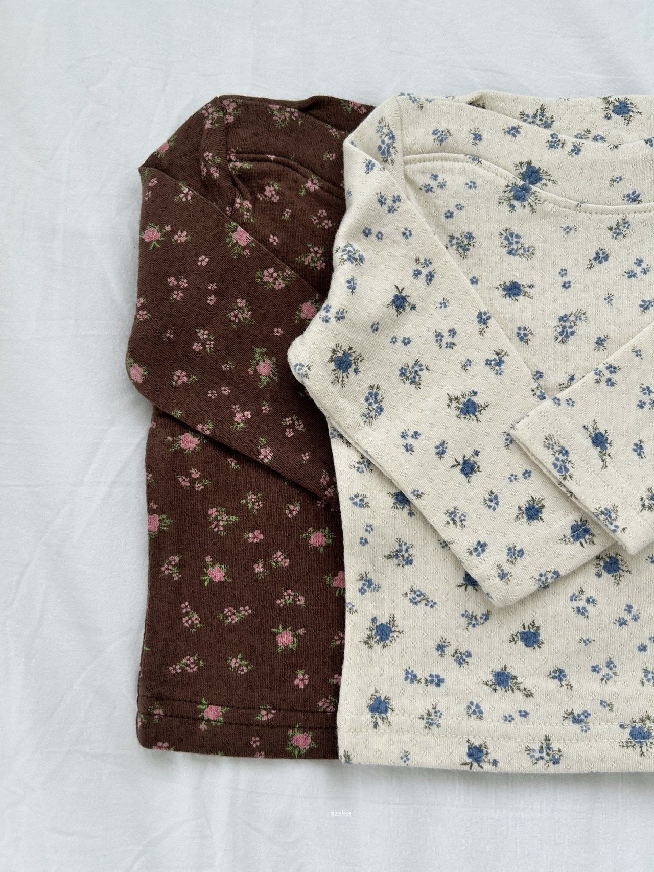 ［azalea］Floral boatneck tee (baby & kids)