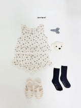 ［puipui］Cotton flower blouse