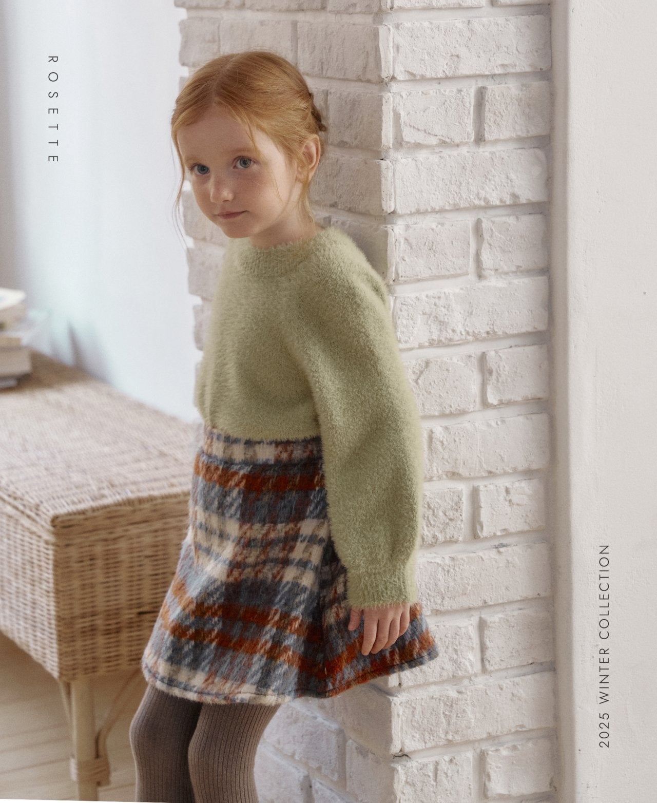 ［ROSETTE］Cocoa check skirt