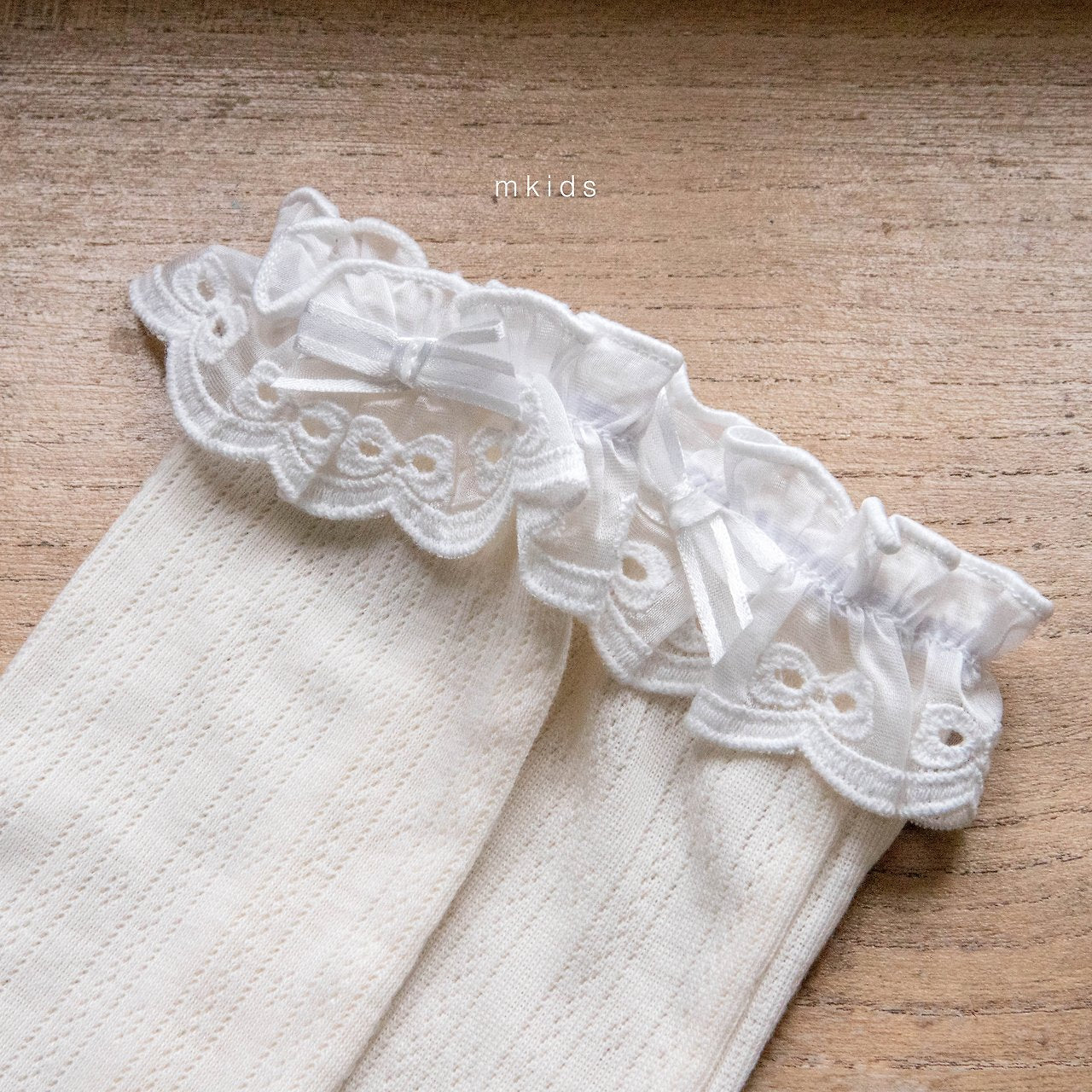 ［mkids］Flour lace socks
