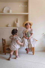 ［OREN］Noye check smock one-piece