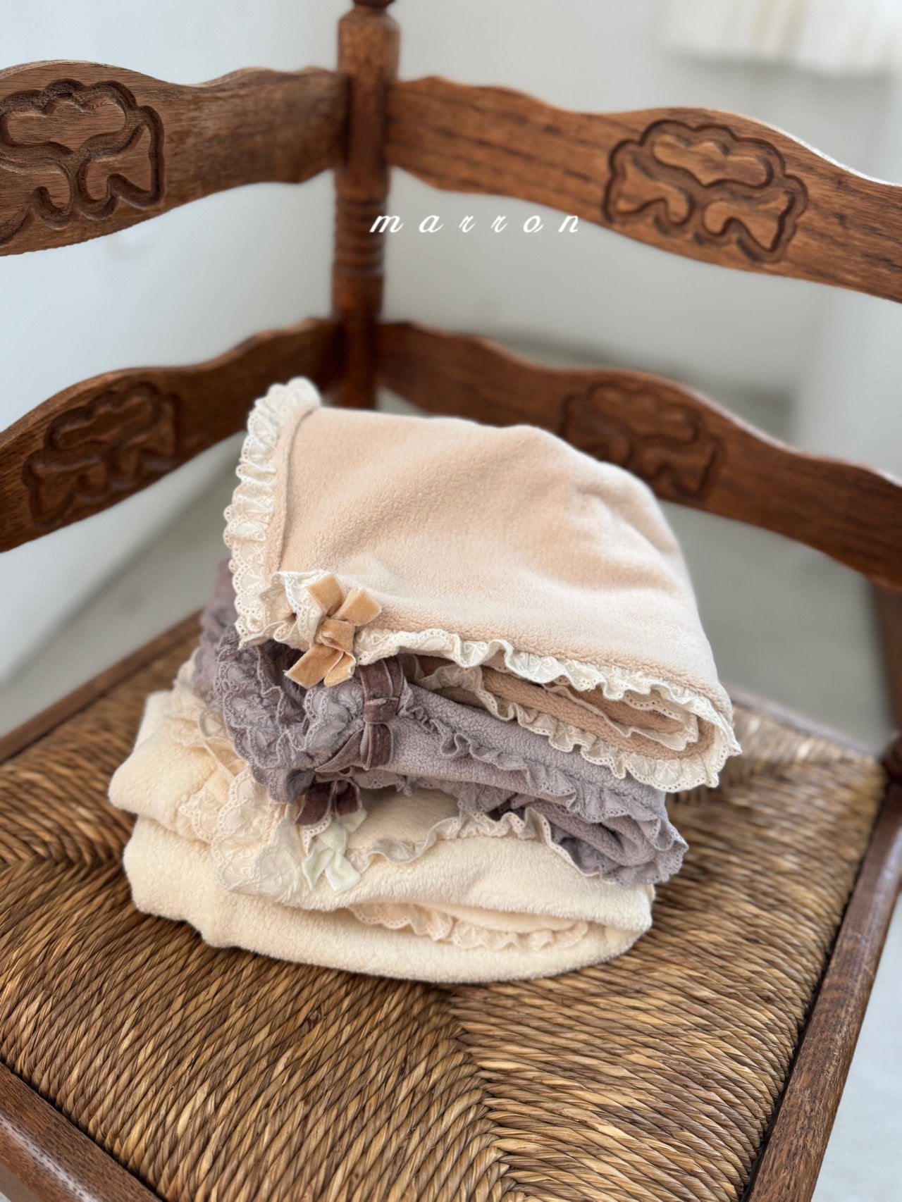 ［marron］Bunny flace lace pants