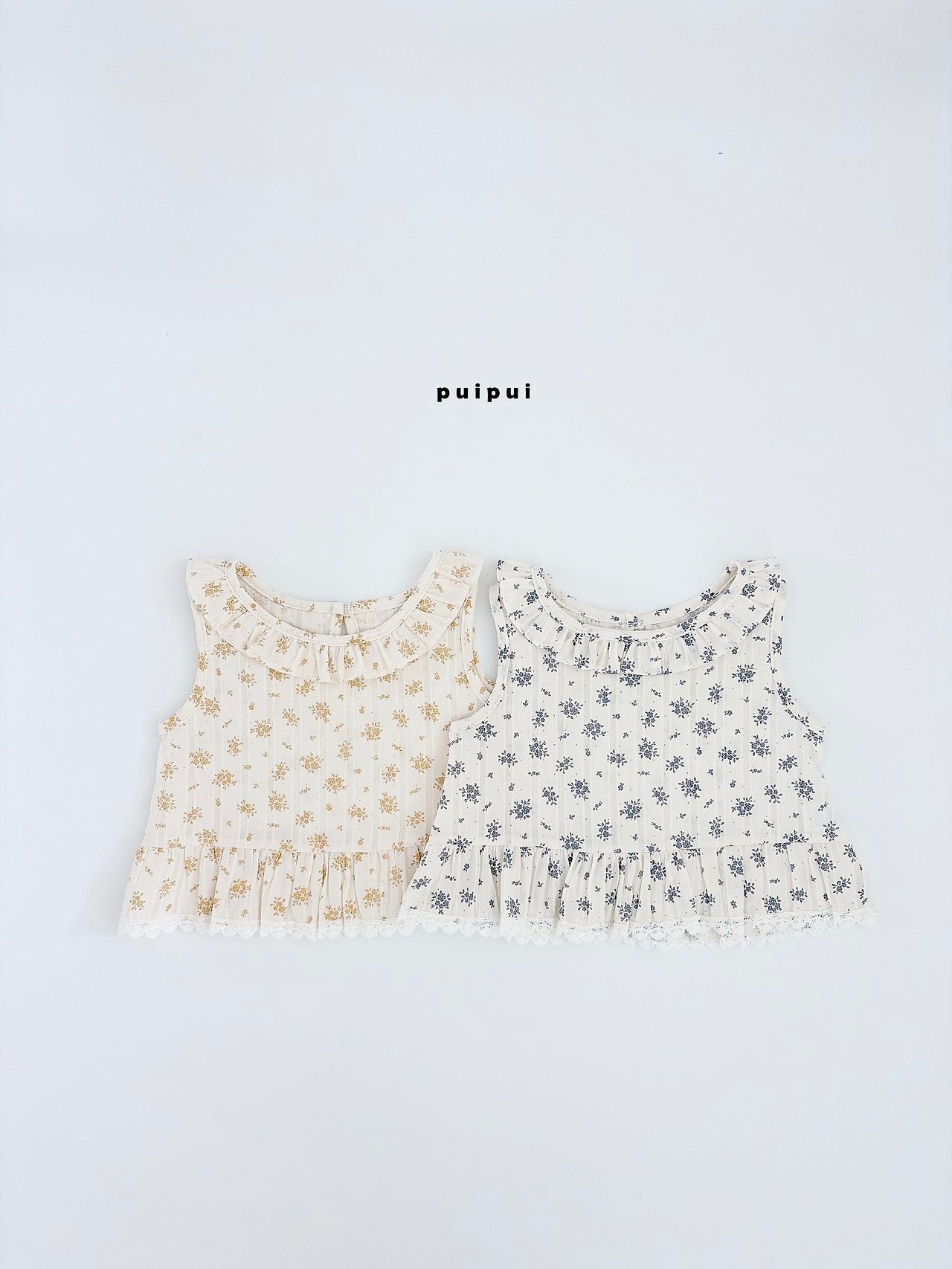 ［puipui］Cotton flower blouse