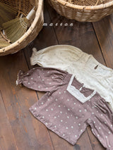 ［marron］Flower puff tops