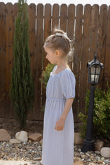 ［perrobebe］Ina check jumpsuit (blue)