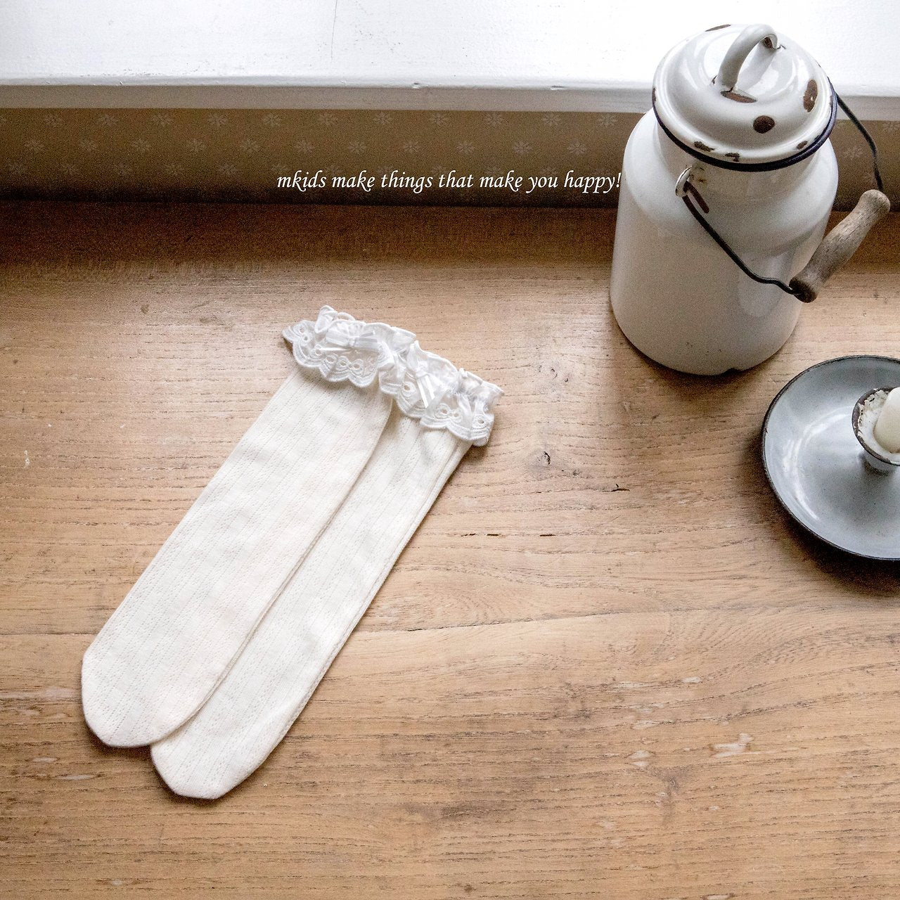 ［mkids］Flour lace socks