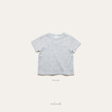 ［melmel］Flower rib tee