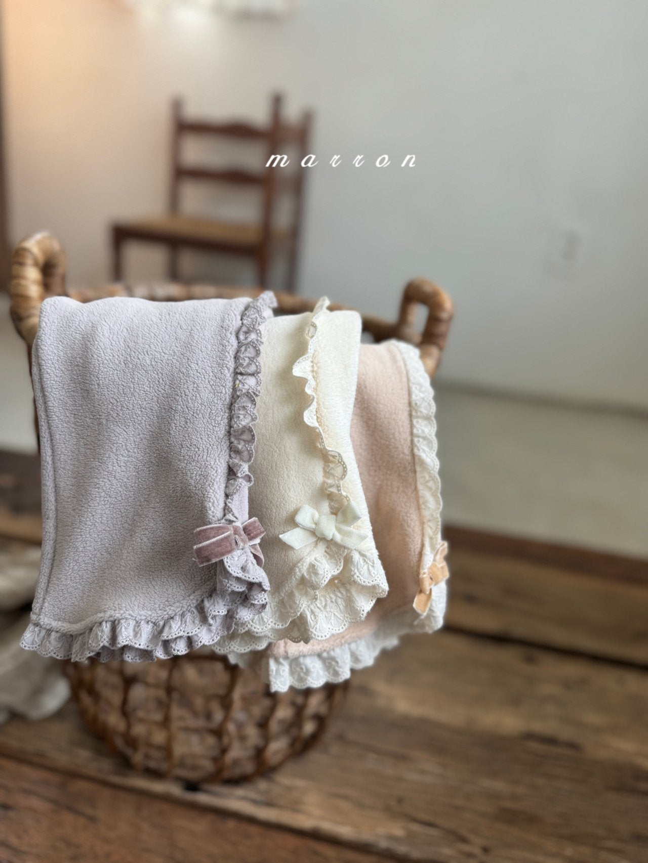 ［marron］Bunny flace lace pants