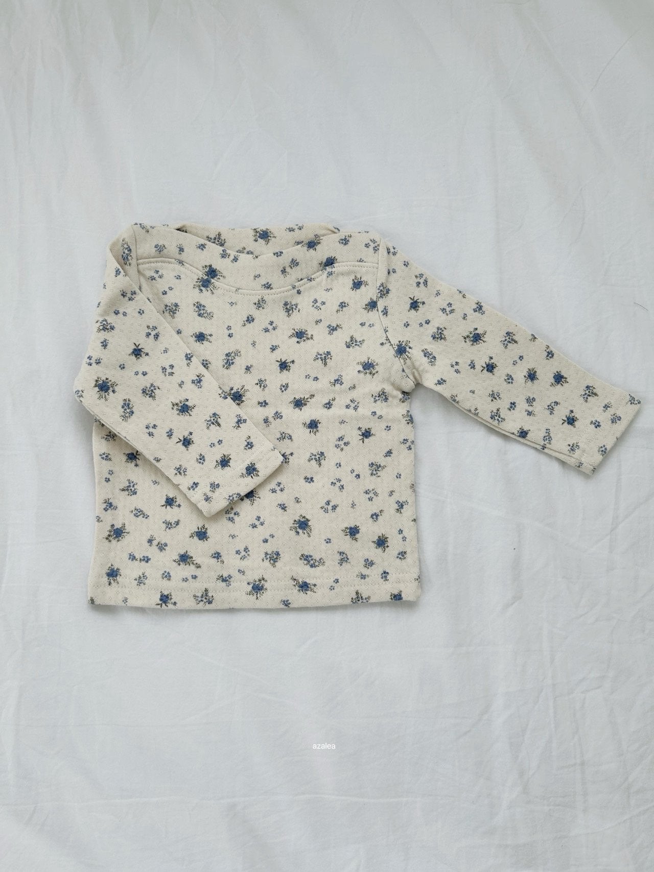 ［azalea］Floral boatneck tee (baby & kids)