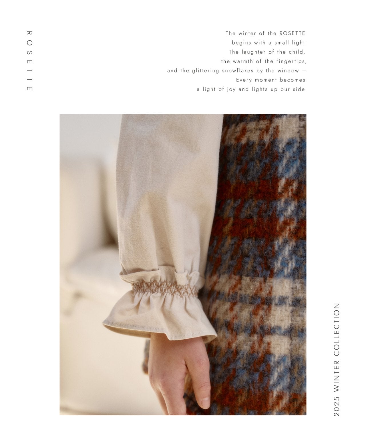 ［ROSETTE］Cocoa check skirt