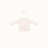 ［bebenine］Soft Ruffle Rib Tee