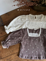 ［marron］Flower puff tops