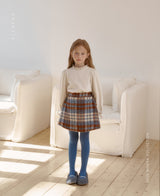 ［ROSETTE］Cocoa check skirt