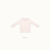 ［bebenine］Soft Ruffle Rib Tee