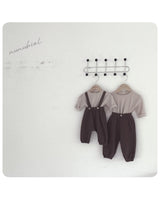 ［nunubiel］Jacquard suspsnder pants (baby)