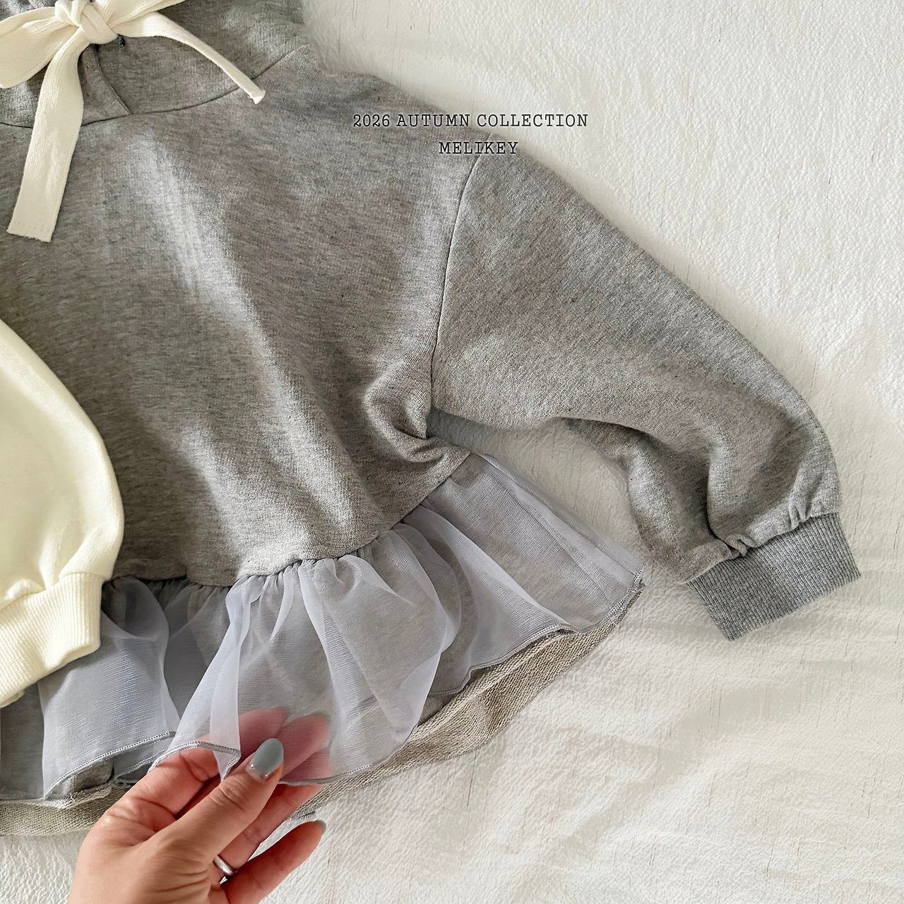［Melikey］Chacha frill hoodie
