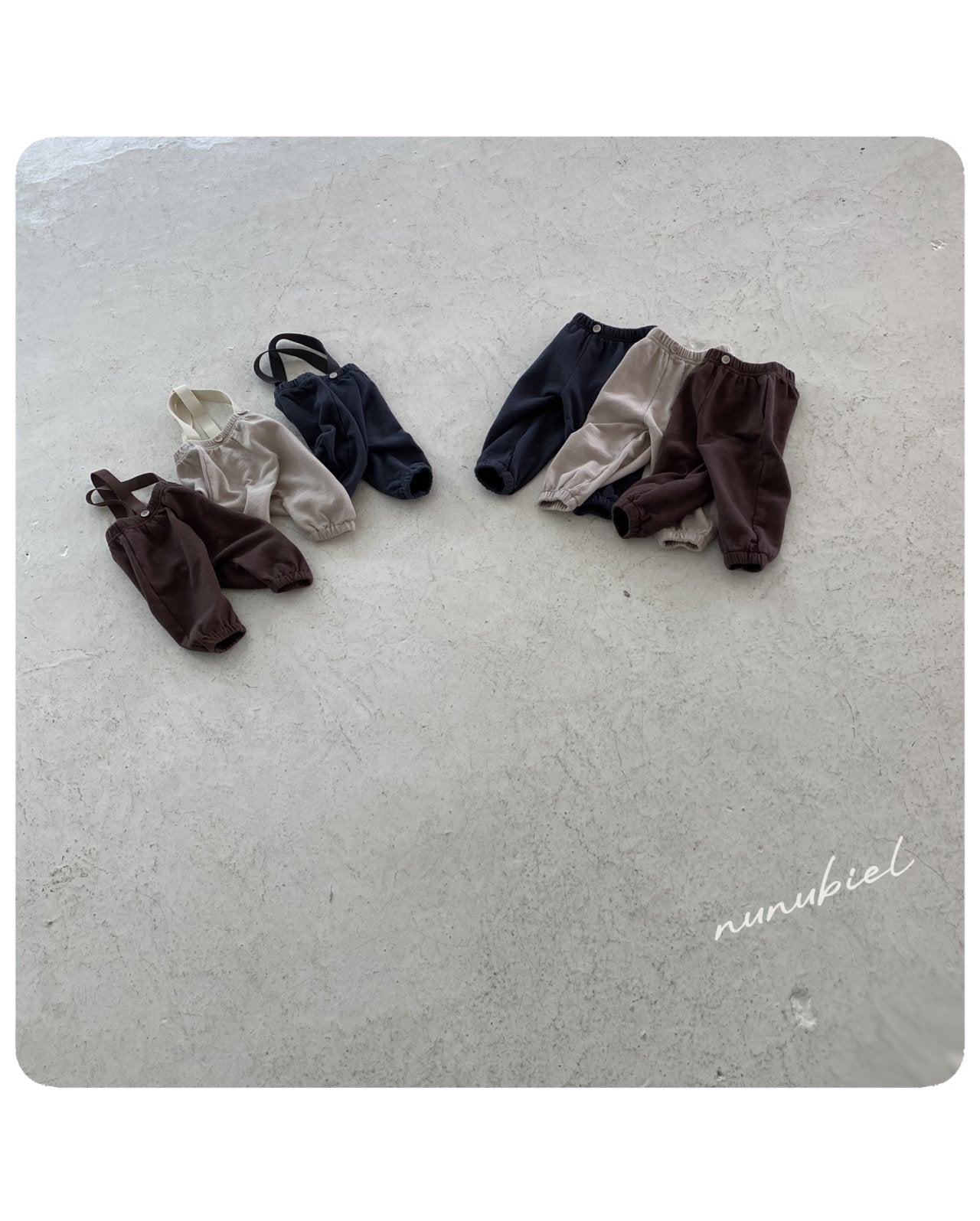 ［nunubiel］Jacquard suspsnder pants (baby)