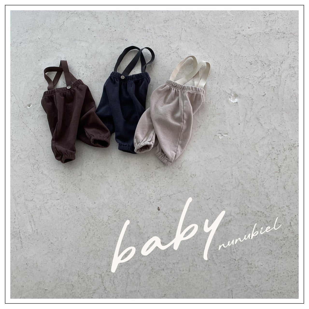 ［nunubiel］Jacquard suspsnder pants (baby)