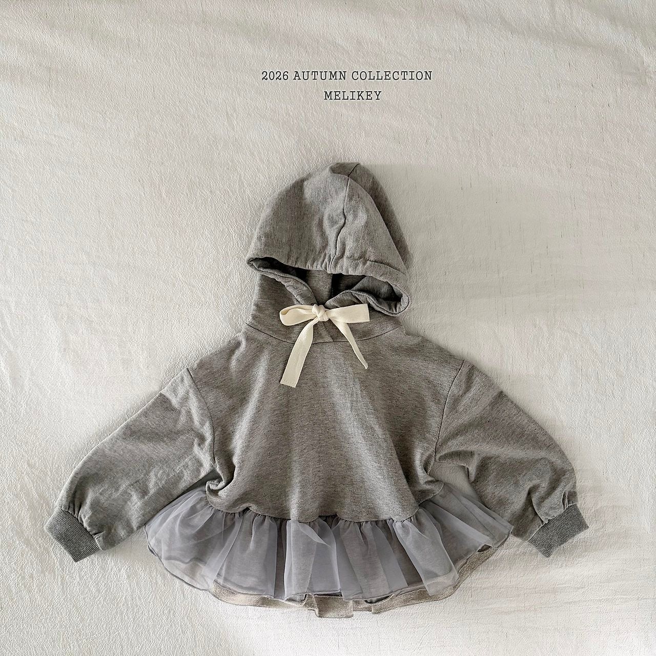 ［Melikey］Chacha frill hoodie