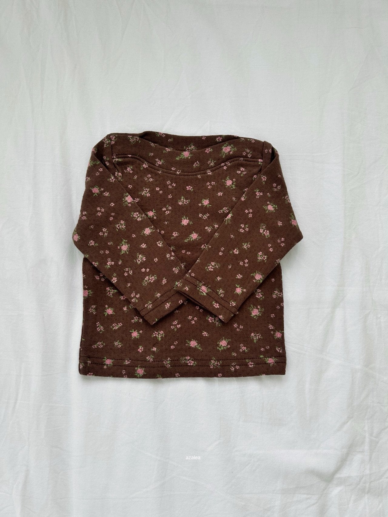 ［azalea］Floral boatneck tee (baby & kids)