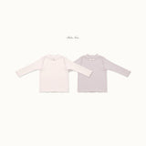 ［bebenine］Soft Ruffle Rib Tee