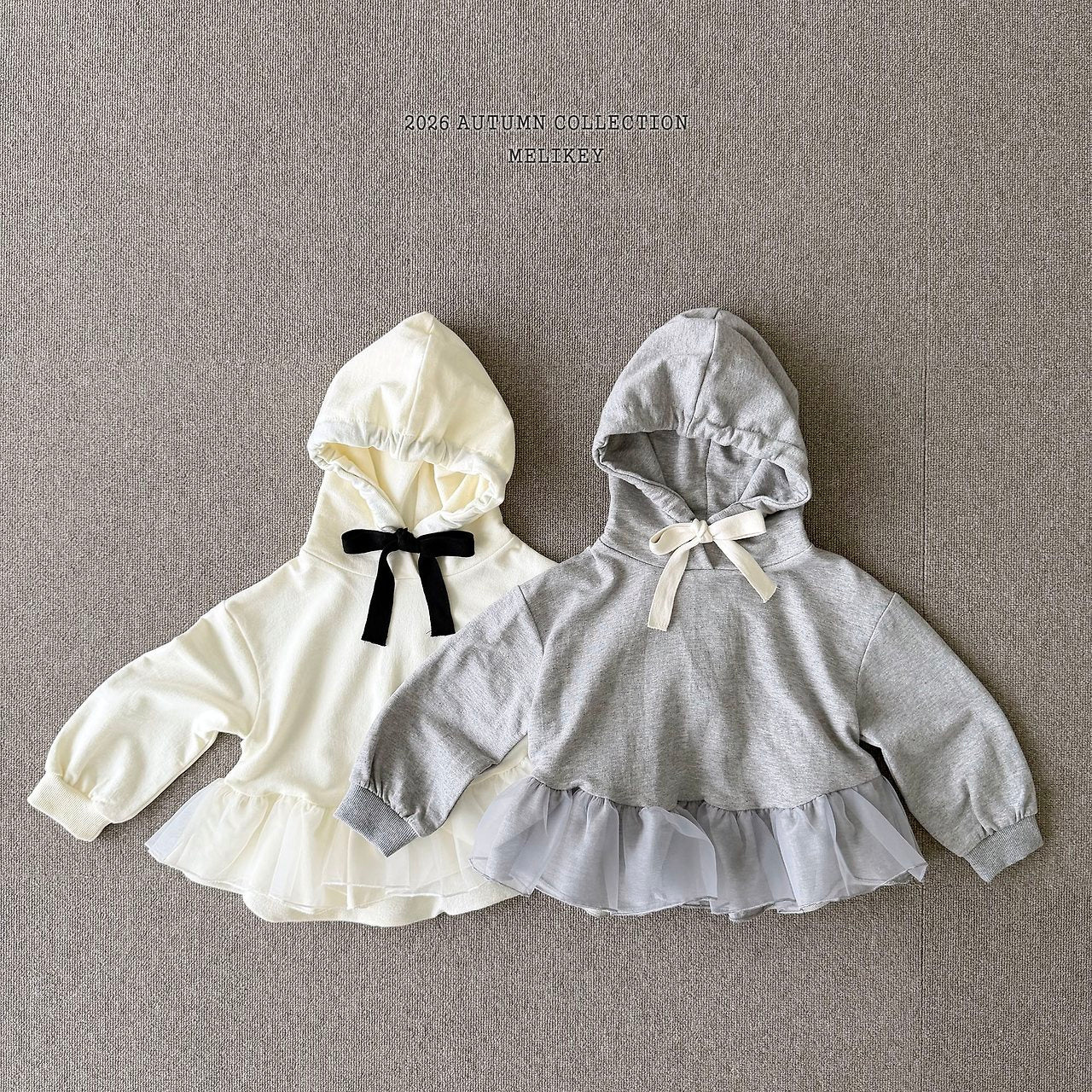 ［Melikey］Chacha frill hoodie