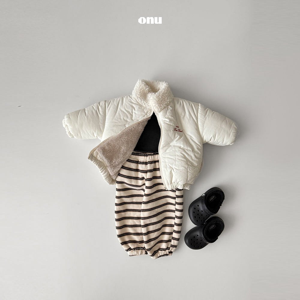 ［onu］Macaron stripe jogger pants