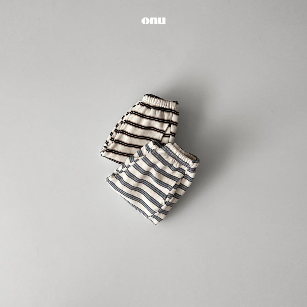［onu］Macaron stripe jogger pants
