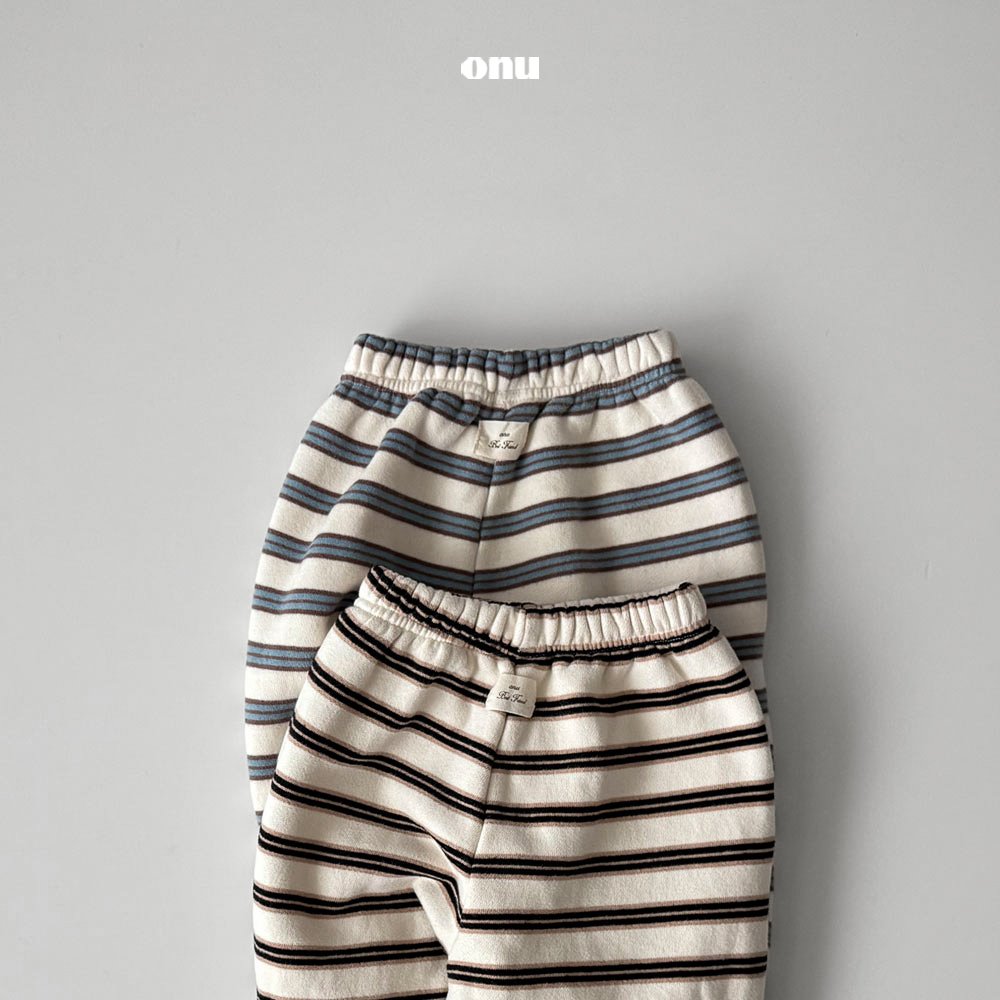 ［onu］Macaron stripe jogger pants
