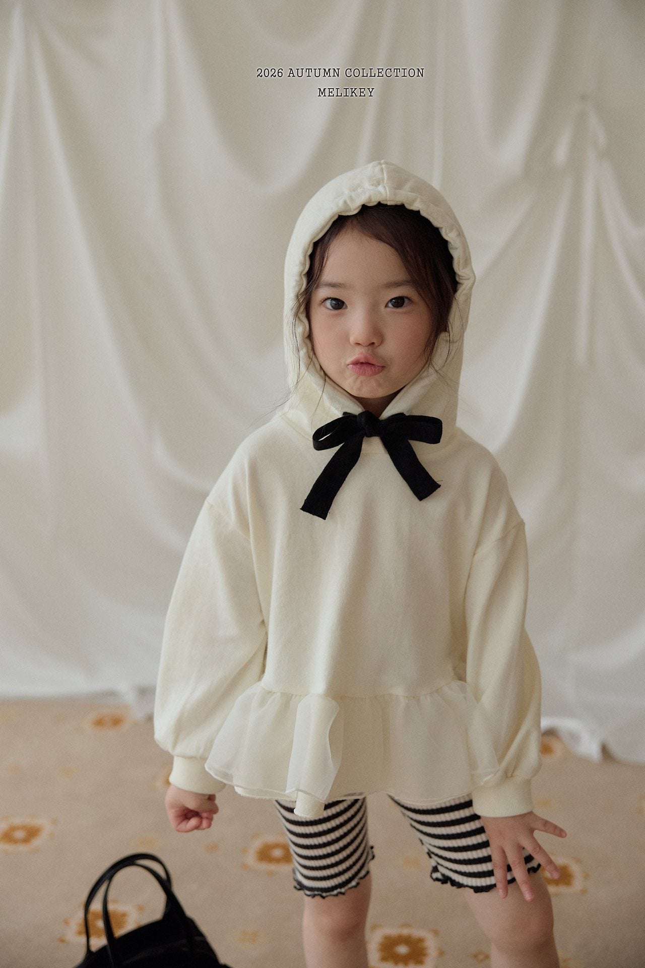 ［Melikey］Chacha frill hoodie
