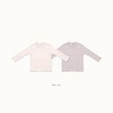 ［bebenine］Soft Ruffle Rib Tee