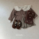 ［mimi market］Rona chek supender skirt