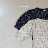 ［mimi market］Flower puff tops