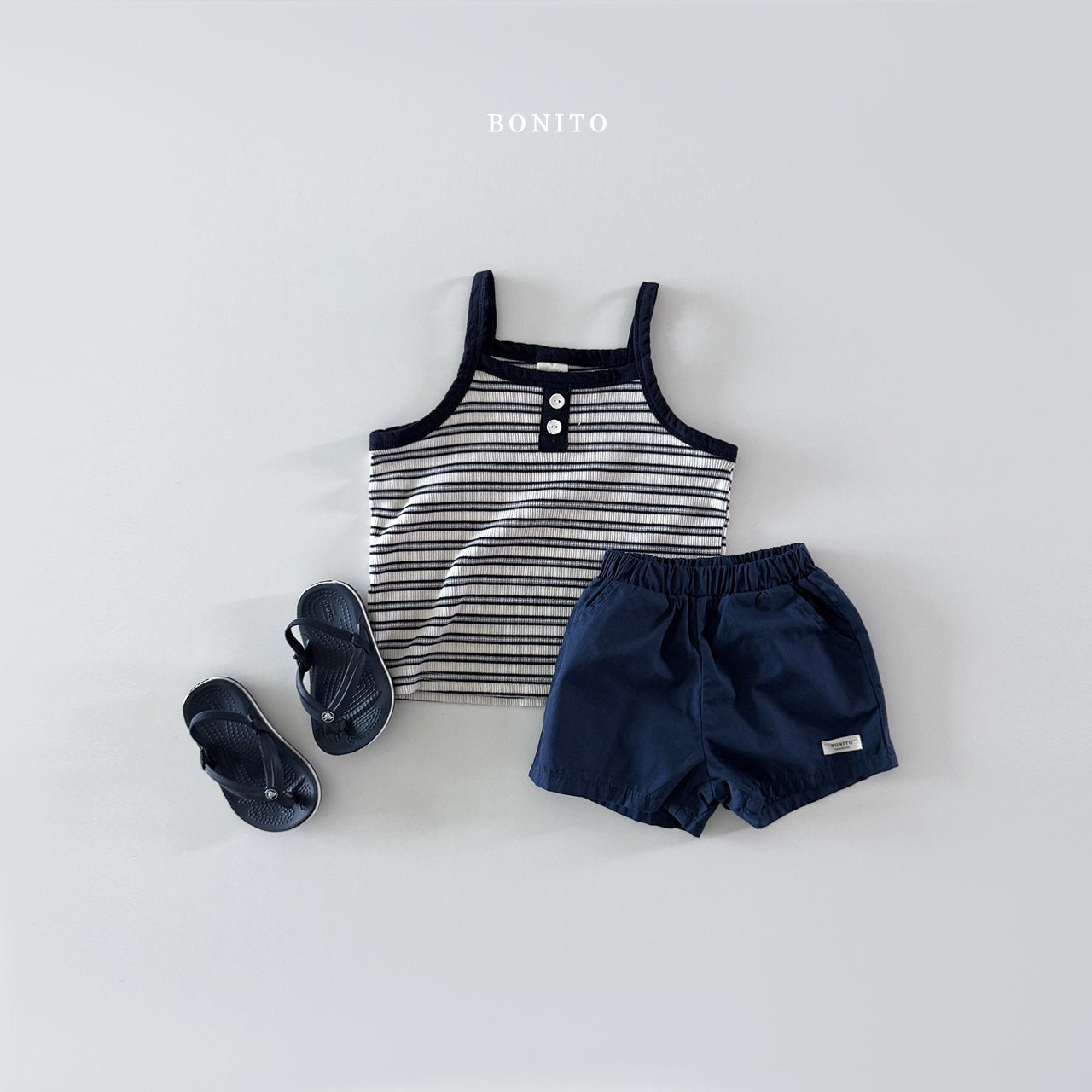 ［Bonito］Stripe sleeveless tee