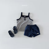 ［Bonito］Stripe sleeveless tee