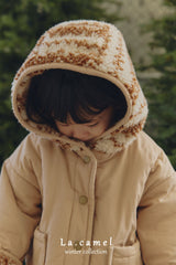 ［La.camel］Candy reversible padding jacket