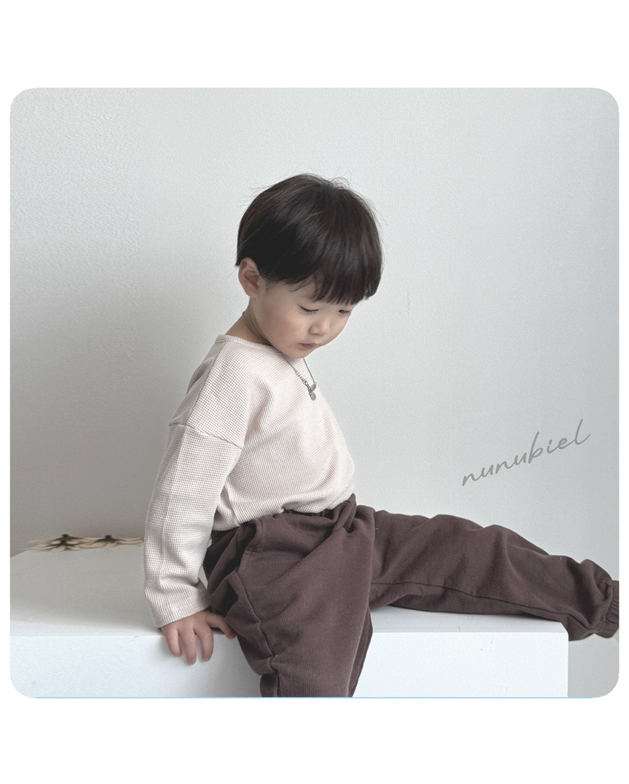 ［nunubiel］Waffle tee (kids)
