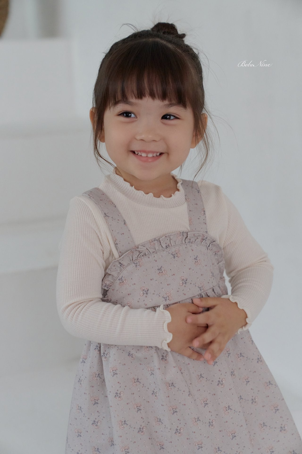 ［bebenine］Soft Ruffle Rib Tee
