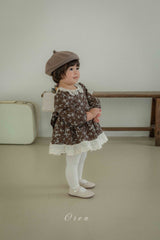 ［OREN］Selena flower padding rompers (1oz)